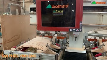MÁY CNC MỘNG ÂM 4 Trục Phay Router cắt Cnc ván Plywood làm tựa ghế Chuyen nghiệp WOODMASTER