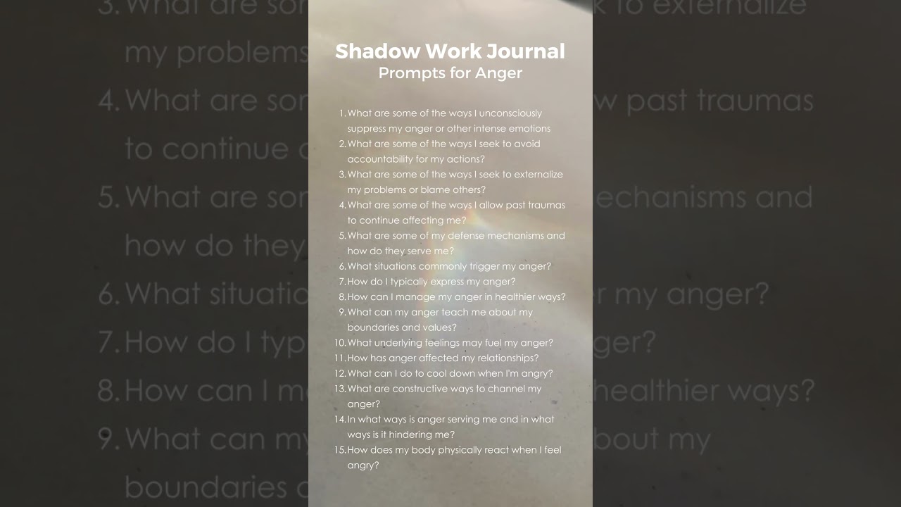 Journal Prompts To Combat Anger 