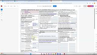 FYE How to Fill out CBE Advising Sheet