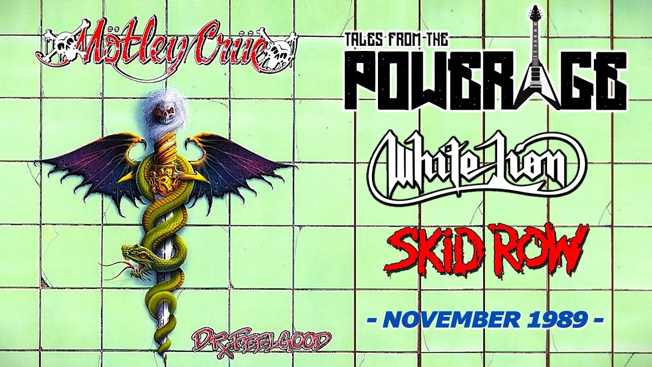Mötley Crüe, White Lion, Skid Row 1989 UK Tour from 'Tales from