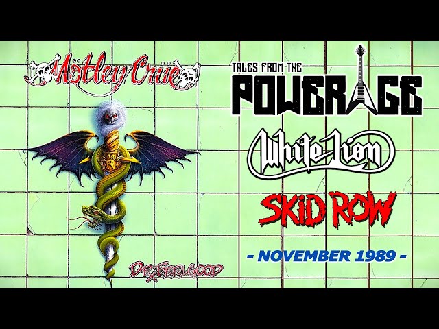 Mötley Crüe, White Lion, Skid Row 1989 UK Tour from 'Tales from