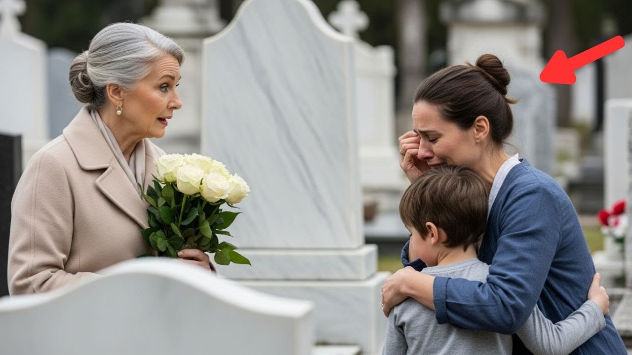 Milionária Visita o Túmulo do Filho e Encontra uma Faxineira Chorando Com Uma Criança… E Descobre