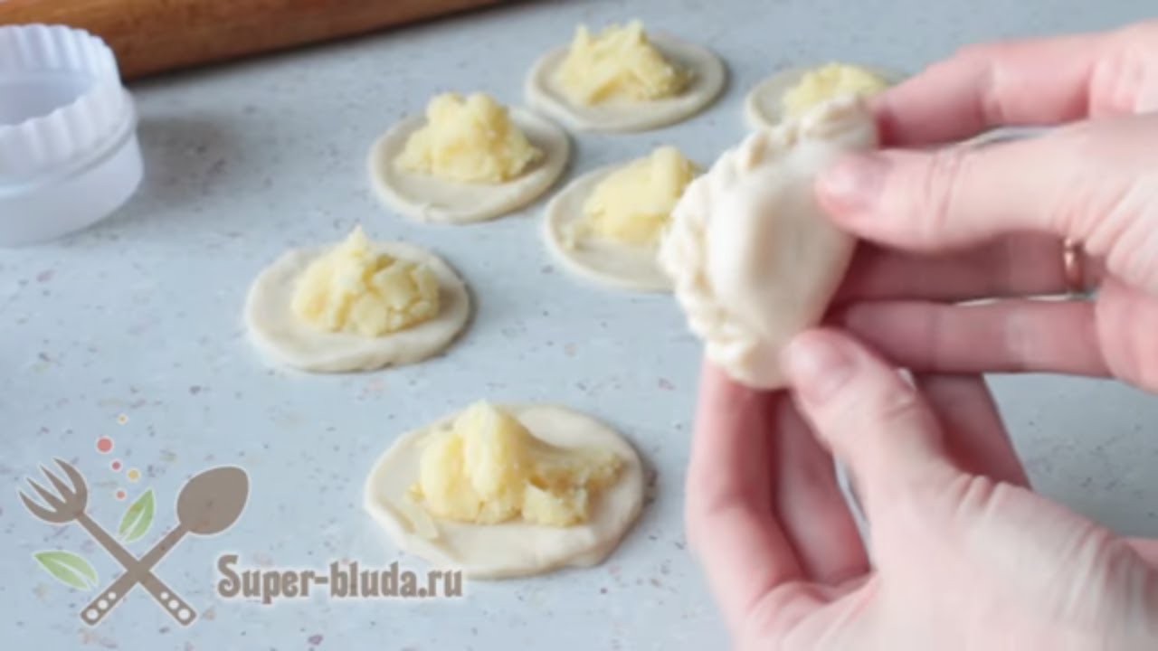 Вареники с картошкой. Заварное тесто для вареников