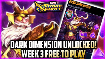 Epic Campaigns & Dark Dimension Unlocked - Marvel Strike Force, 3 Weeks Free to Play!