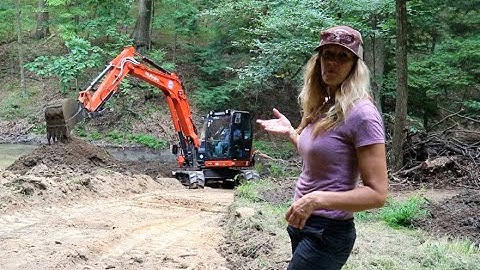 #865 OLD POND, NEW EXCAVATOR, Sediment Removal Part 2, Kubota KX 080