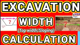 Excavation | Top width calculation | Excavation width calculation | Classification of Soil | Sloping screenshot 5