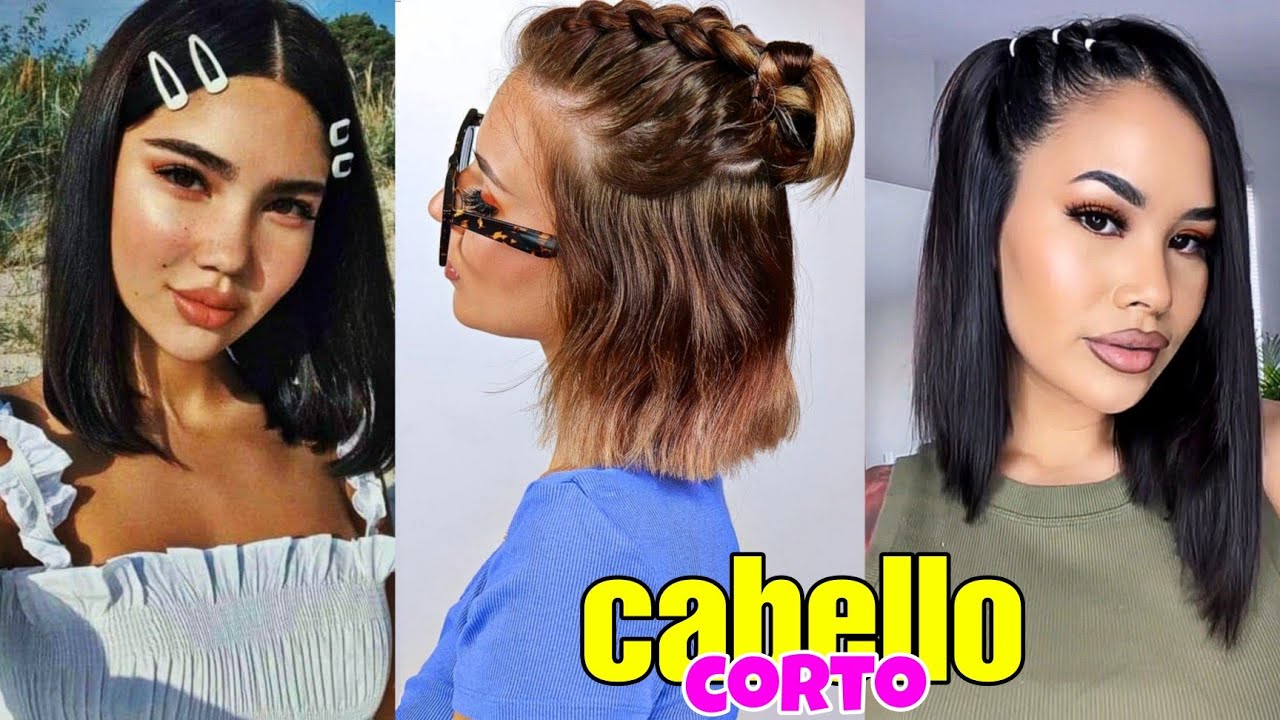 PEINADOS FÁCILES  Y BONITOS PARA  PELO CORTO | chicas fashions