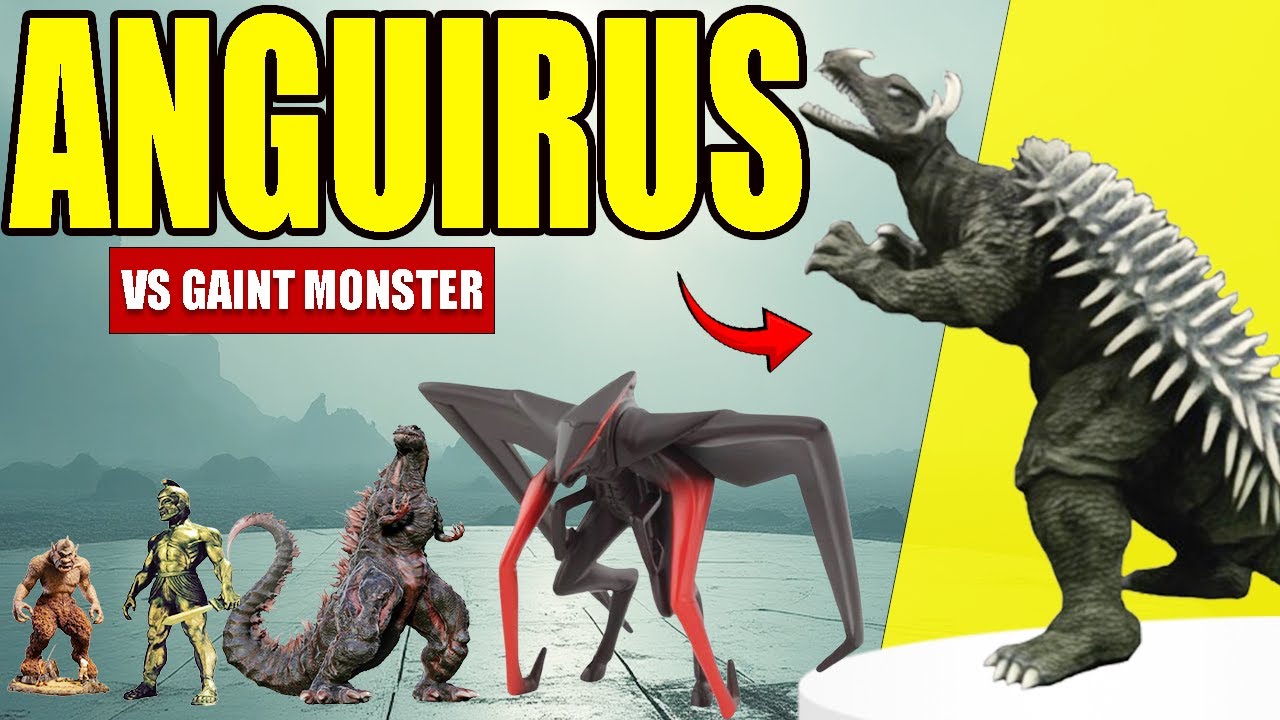 Anguirus VS Gaint Monsters | 3D Monsters Size Comparison 2025