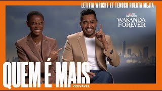 Famous Quem é mais provável... Com Letitia Wright e Tenoch Huerta Mejia da Pantera Negra Wealth