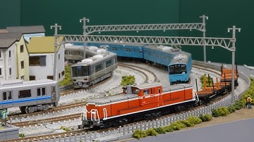 チキ工臨と少し昔のアーバンネットをNゲージ複々線レイアウトで楽しむ！N scale model railroad layout
