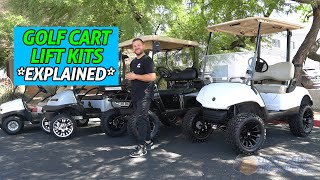 Lifted vs. NonLifted Golf Cart *Golf Cart Lift Kits EXPLAINED*