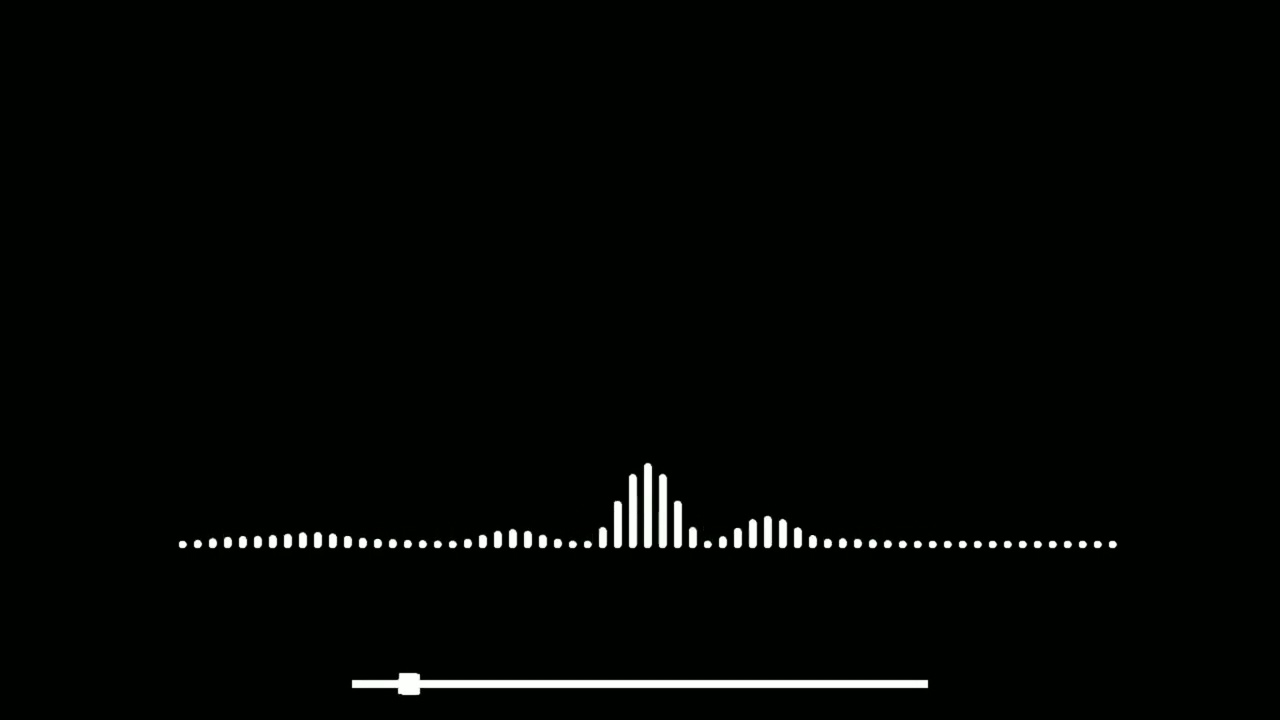 Sound Bar Music Player Black screen overlay template for download 