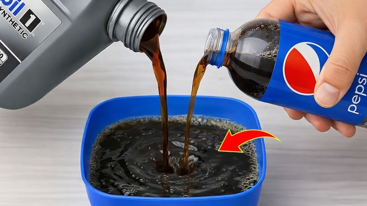 Pour Motor Oil + Pepsi Into a Bowl – A Little-Known Money-Making Hack
