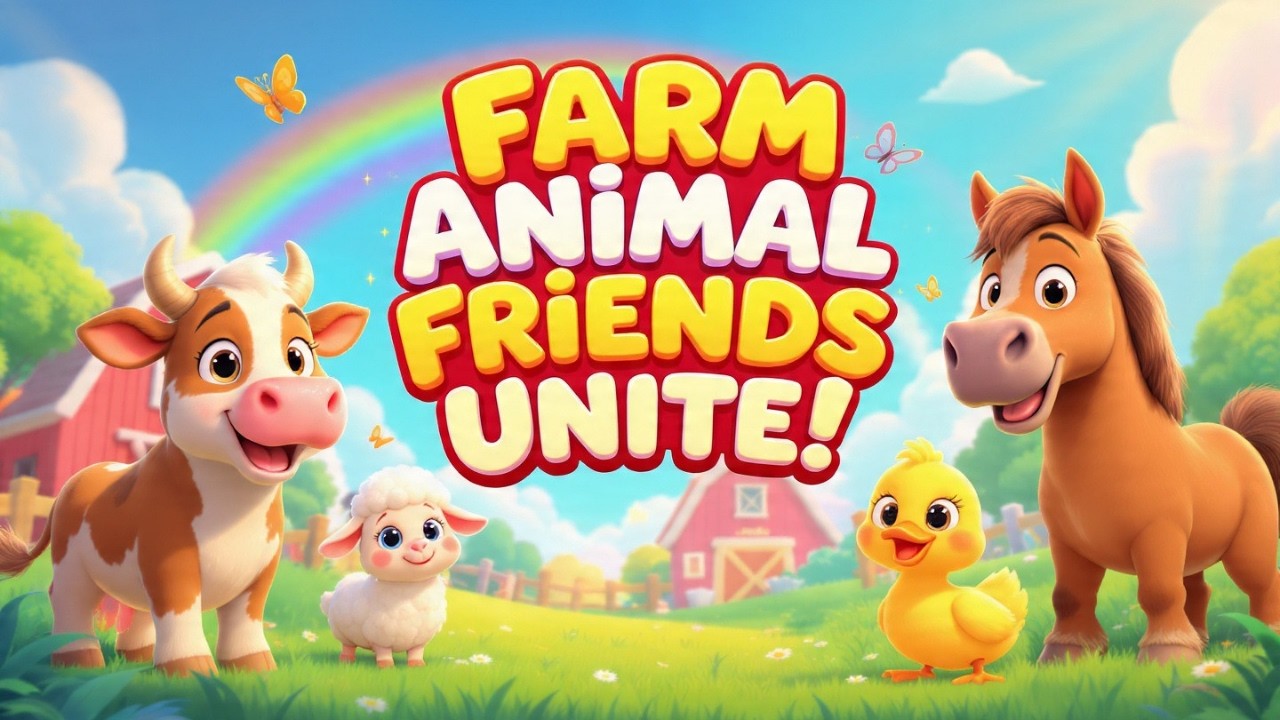Sing Along Farm Animal Friends Unite 🐮🐑 Fun Animal Song for Kids & Toddlers