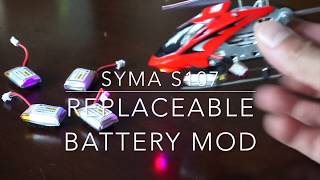 SYMA S107 Battery Modification