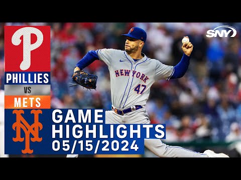 Mets vs Phillies (5/15/2024) | NY Mets Highlights | SNY