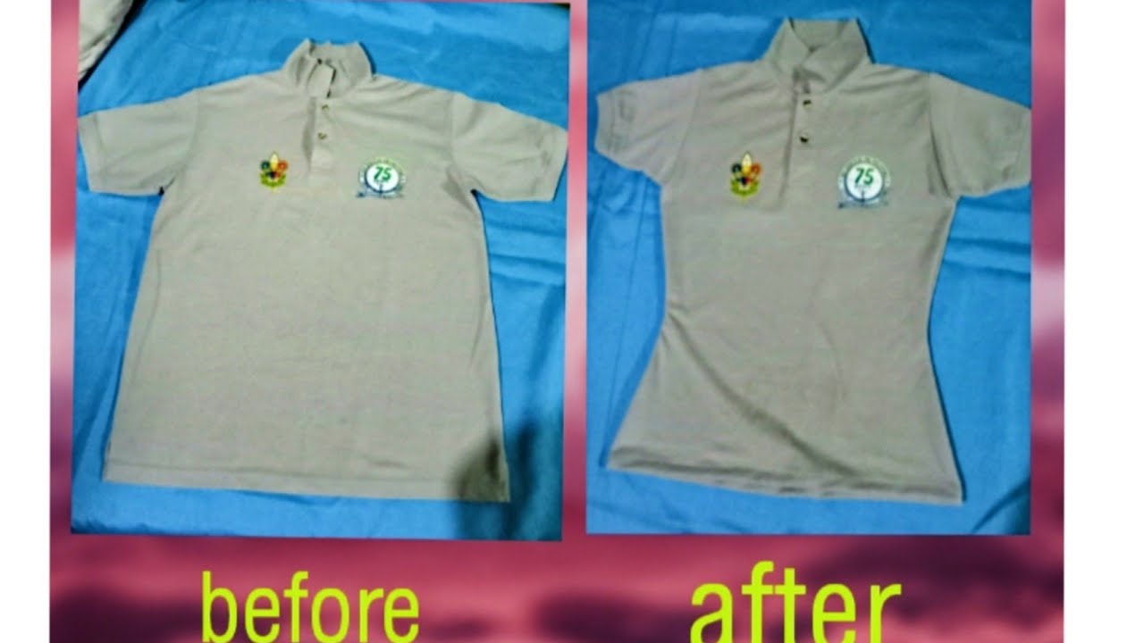 Repair polo shirt to small size YouTube