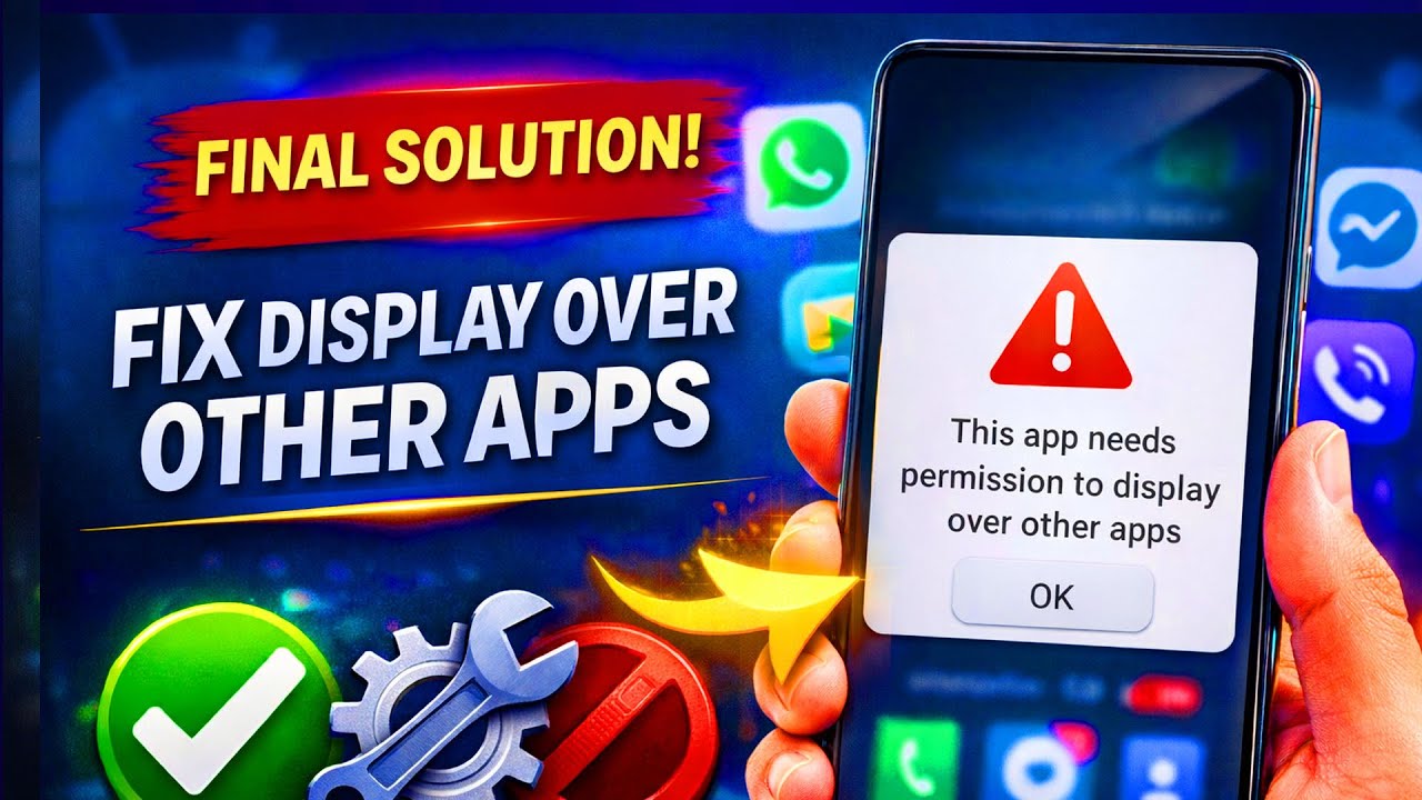 Fix Appear on Top of Other Apps Not Working on Android 2026 | Draw Over ...