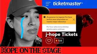 NO ALCANCE BOLETOS para HOPE ON THE STAGE TOUR de J-HOPE - Mi experiencia con Ticketmaster Mexico