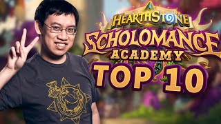 Trump's Top 10 Scholomance Academy Cards! | Hearthstone