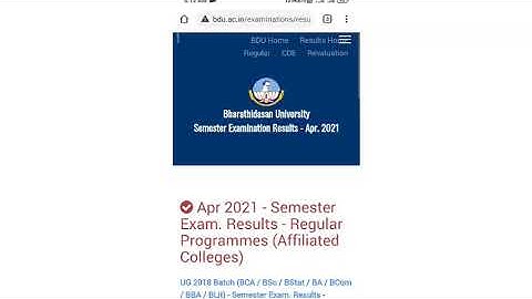 HOW TO SEE YOUR UG & PG RESULTS IN 2021 TAMIL || BHARATHIDASAN UNIVERSITY