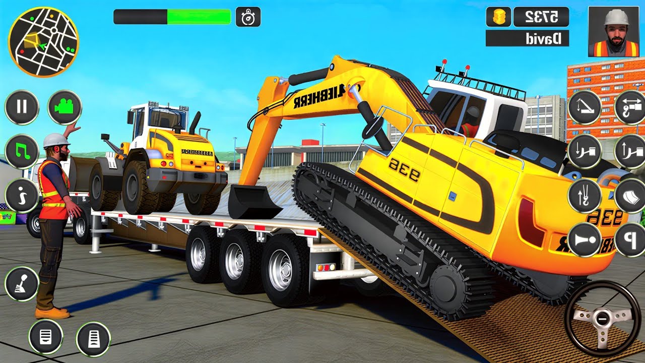 Excavator Construction Driving Simulator 3D -  JCB Game Machine Work - Android Gameplay 