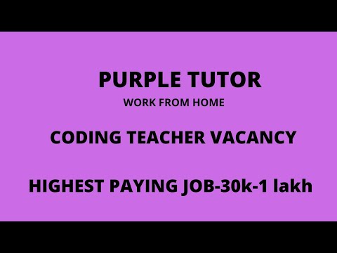CODING INSTRUCTOR @ PURPLE TUTOR