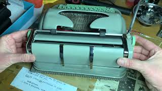 SHOP TALK - how to remove or install the carriage for Hermes 3000 typewriters