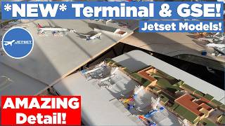 *DETAILED* GeminiJets GSE & Terminals for Model Airport Displays! (Jetset Models)