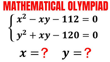 Olympiad Math | Solve the system for X and Y | (Mathematics Olympiad Training) | #math #maths
