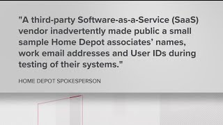 Home Depot confirms employee data exposure