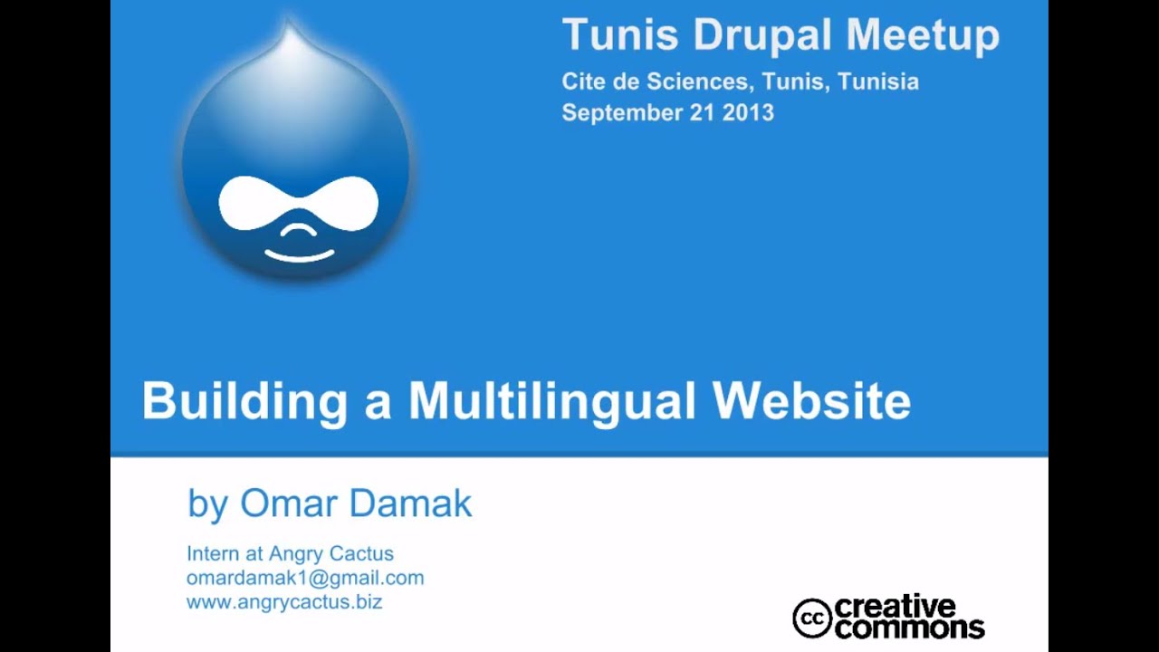 شرح بالعربي  Building Multilingual Drupal Website Drupal Meetup Tunis