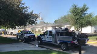 Watch: Firefighters on the scene