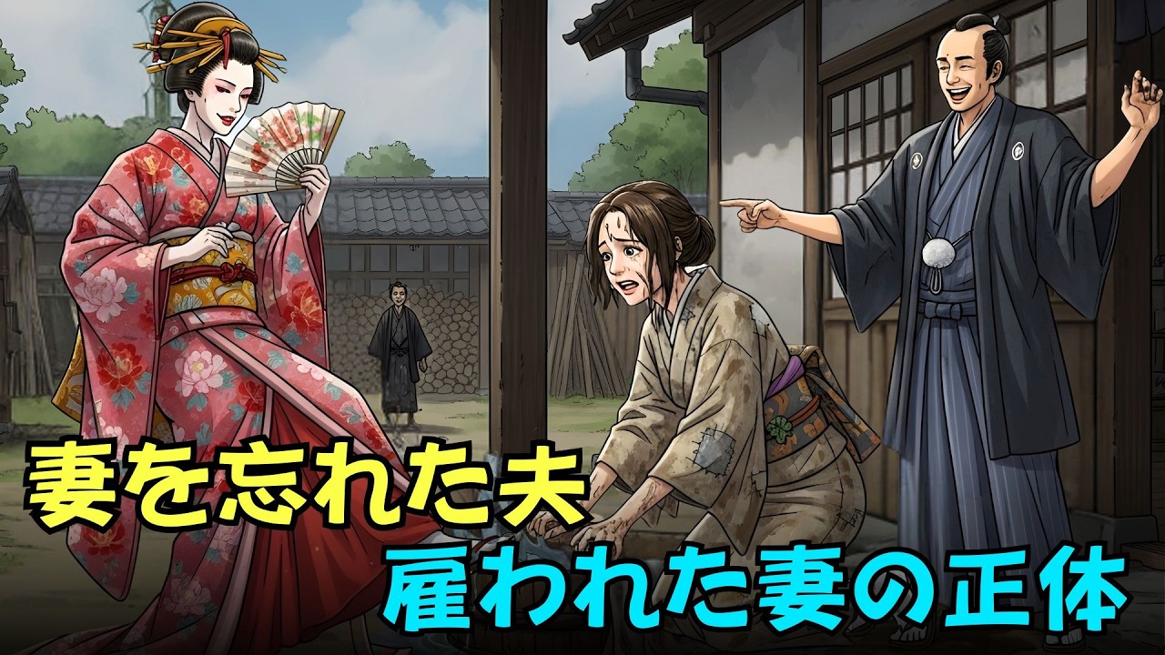 妻の顔さえ忘れた夫――その男は知らずに“本当の妻”を雇い、運命の因果は静かに閉じていく| 日本昔話・因果応報