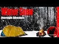 Solo Winter Snow Overnight Adventure