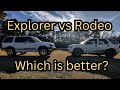 FORD explorer vs ISUZU rodeo FULL REVIEW