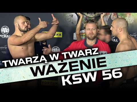 Bohaterowie KSW 56 twarzą w twarz na ważeniu