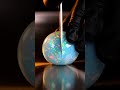 Cutting a liquid opal core with surreal precision #ai #asmr #abstract