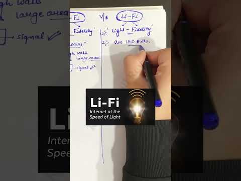 Difference between Wi-Fi and Li-Fi #trending