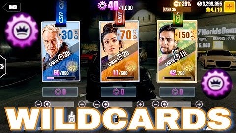 CSR RACING 2 WILDCARDS & WILDCARD TOKENS TUTORIAL!