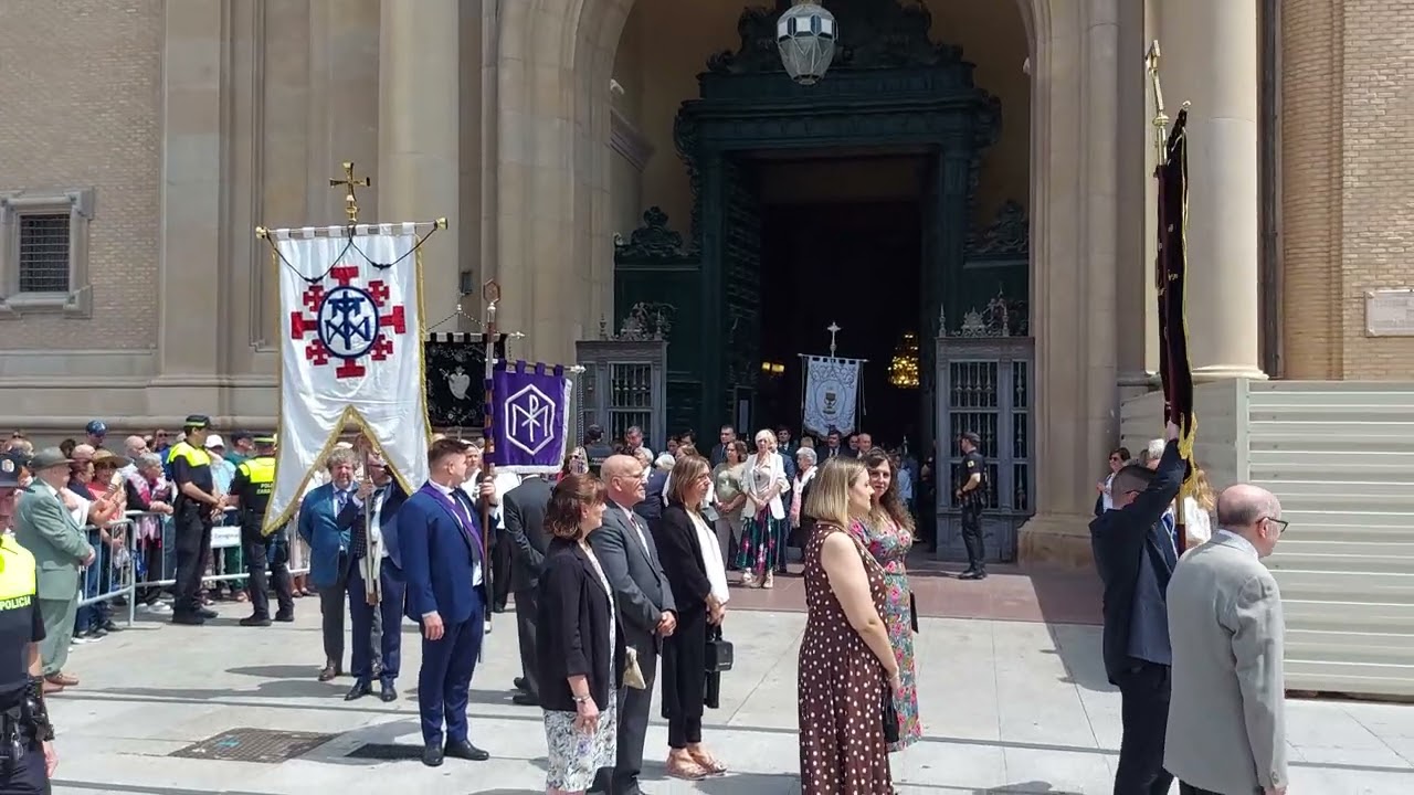 PROCESIÓN COMPLETA del CORPUS CHRISTI en ZARAGOZA 2023 ♥️🇪🇸🎺 Está mañana en la Plaza del Pilar