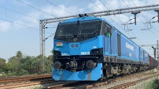 Celebrity Dangerously Accelerating WAG 12, WAG 9 Locomotive Maal Gaadi Python Freight Train Indian Railways Net Worth