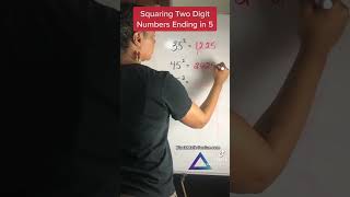 Squaring two digit numbers that end in 5! #math #BlackMathGenius #learnmath #mathtrick #mathfun💯