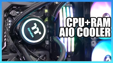 Thermaltake AIO for RAM & CPU, Water Distro Plates, & Hidden Cases