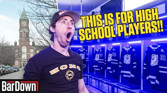 WE TOURED THE NICEST HIGH SCHOOL HOCKEY DRESSING ROOM IN CANADA!