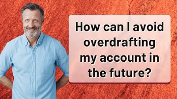 How can I avoid overdrafting my account in the future?
