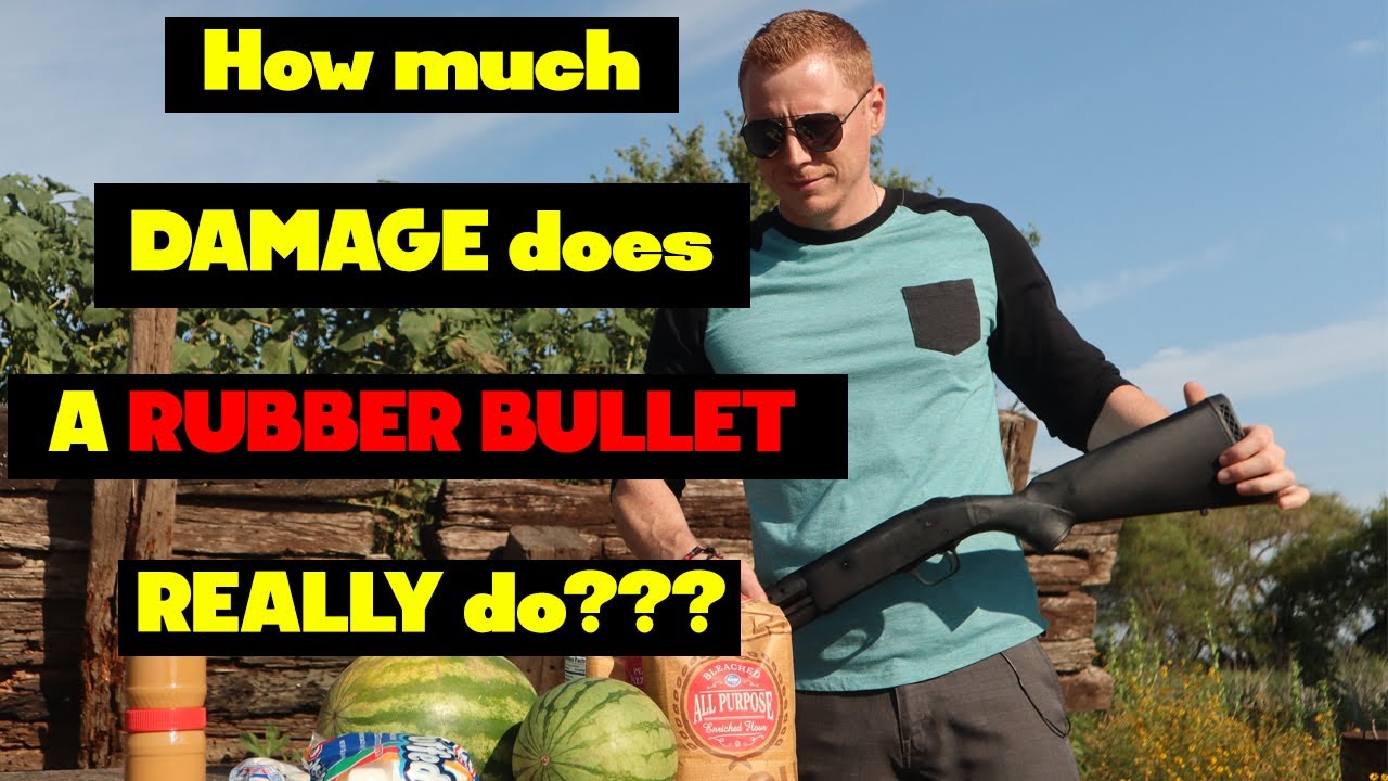 what kind of DAMAGE does a RUBBER BULLET really do?? YouTube