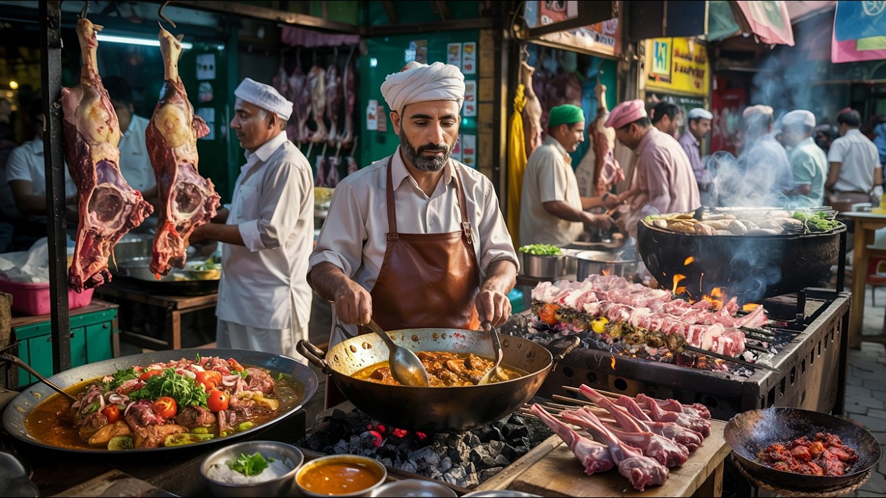 MEAT HEAVEN IN PAKISTAN | TRUCK ADDA FAMOUS MUTTON KARAHI & NAMKEEN GOSHT SELLING TONS OF MEAT DAILY