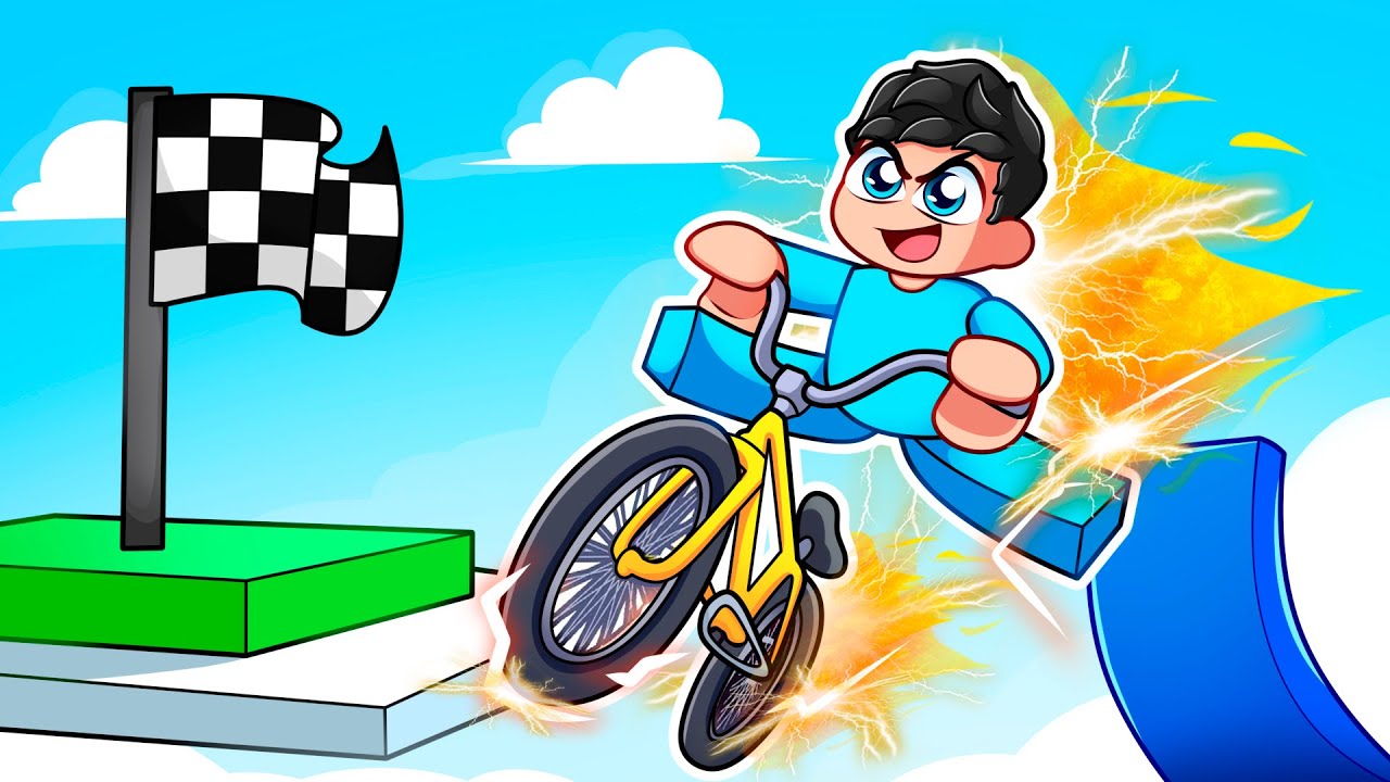 Saltos Imposibles a 8,251,723 Km/h en una BICICLETA en Roblox