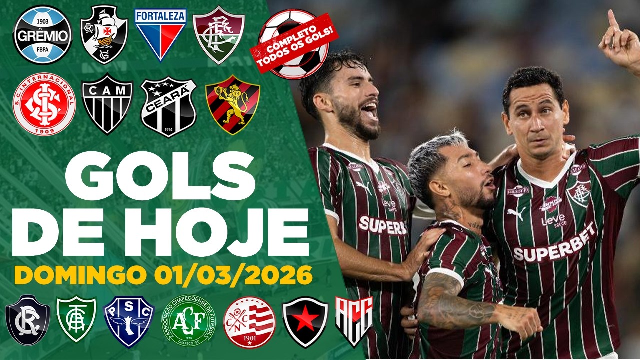 ⚽️ TODOS OS GOLS DESTE DOMINGO 01/03/2026 GOLS DOS ESTADUAIS , GOLS DE HOJE,GOLS DA RODADA(COMPLETO)
